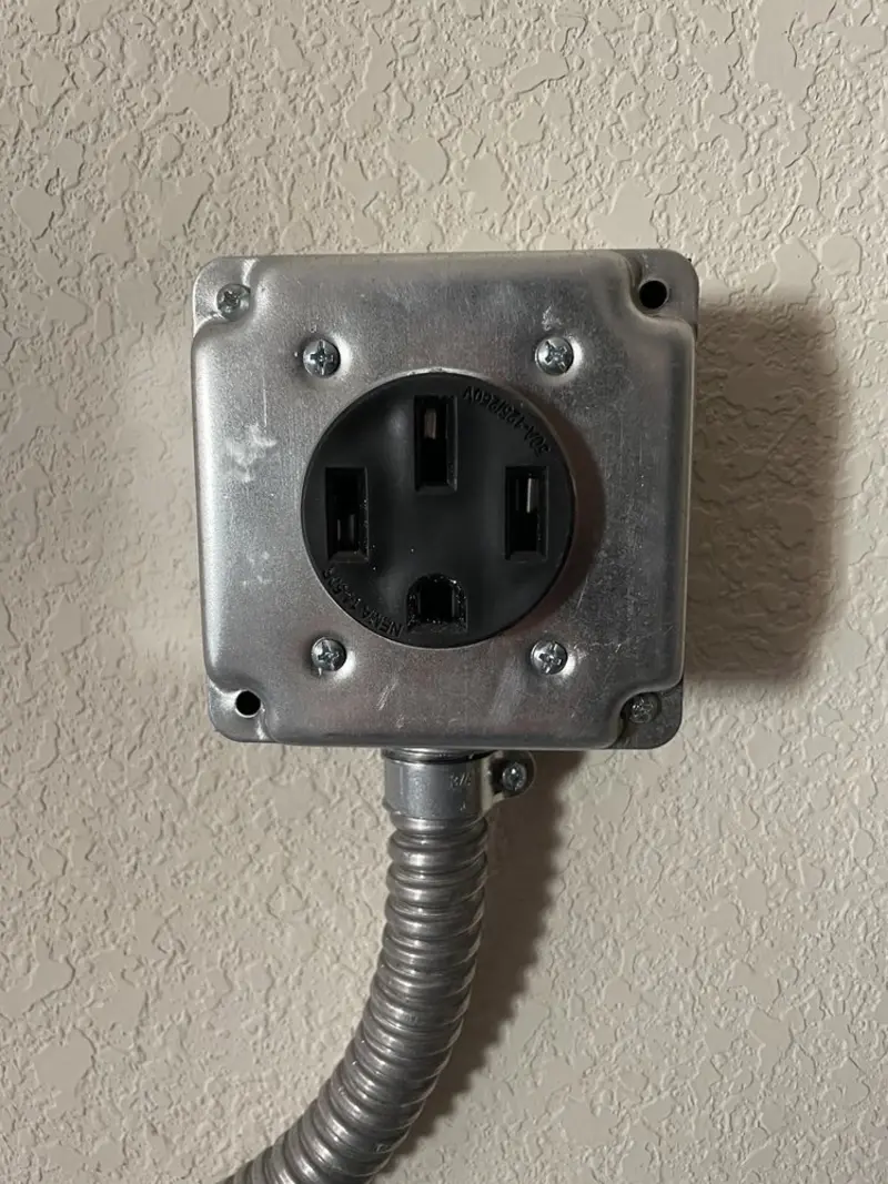 NEMA 14-50 outlet installed for Electrical Panel Upgrade in Little River