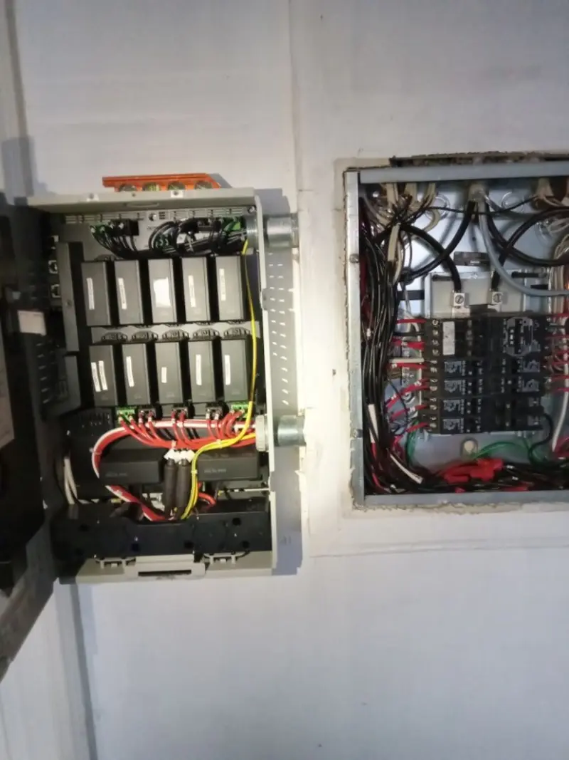 Electrical panel upgrade completed for Security Camera Wiring in Little River